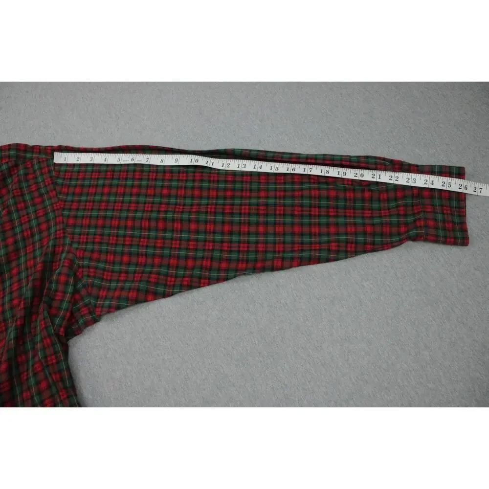 Polo Ralph Lauren Shirt Men XXL Plaid 100% Cotton Regent Classic Fit Long Sleeve